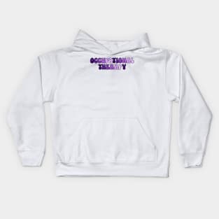 OT Bubble Letters Purple Kids Hoodie